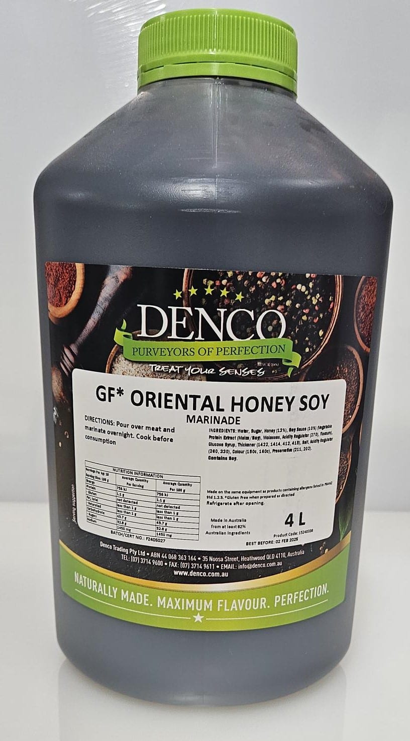 Denco Oriental Honey Soy Marinade 4ltr GF*