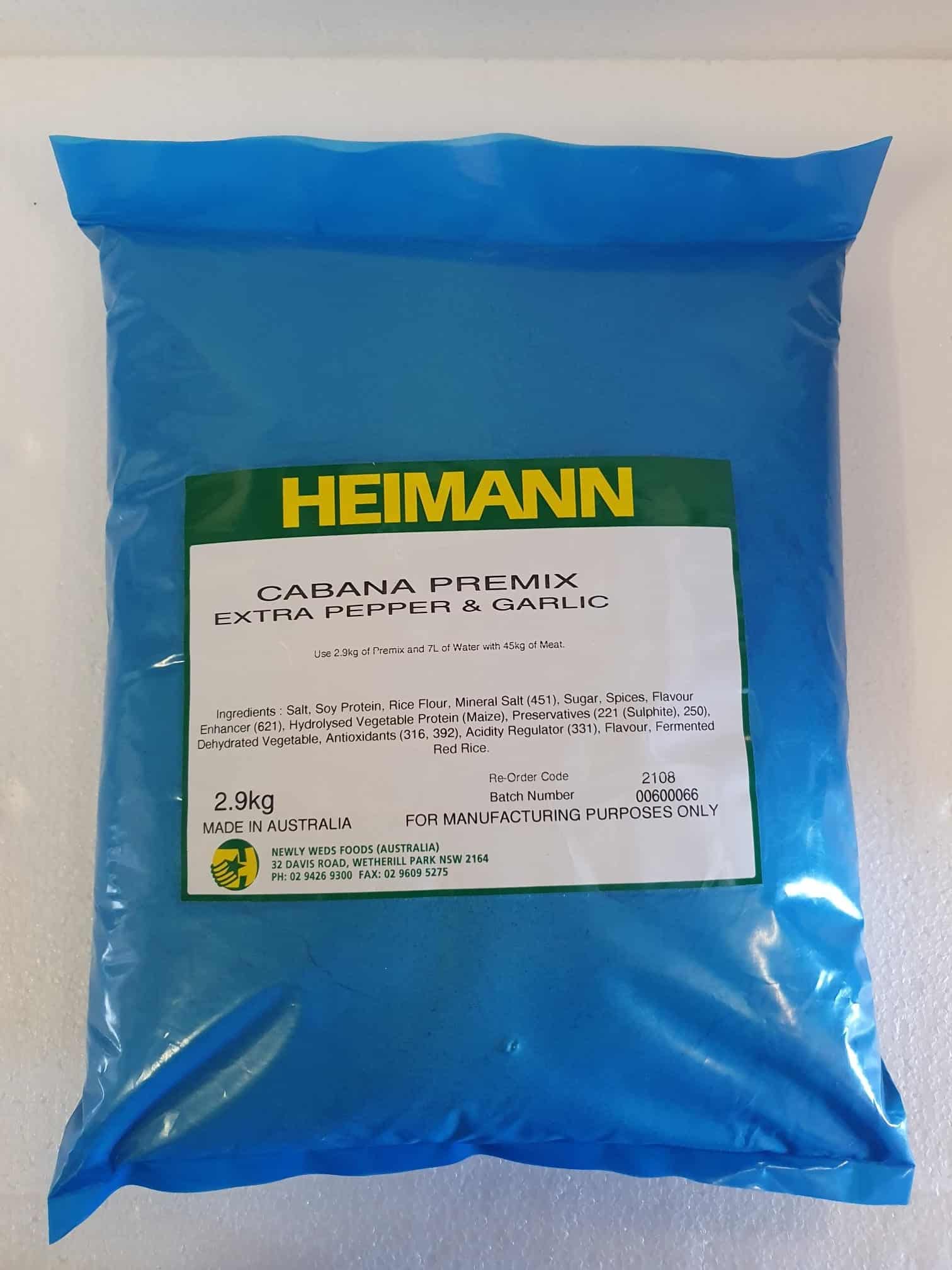 Heimann Cabana Extra Pepper And Garlic 2 9kgs Cq Butchers And Catering