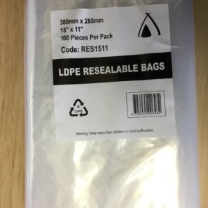 LDPE Resealable Bags 15″ x 11″