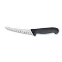 Giesser Boning Knife, 13cm Fluted Curved Narrow Stiff Blade