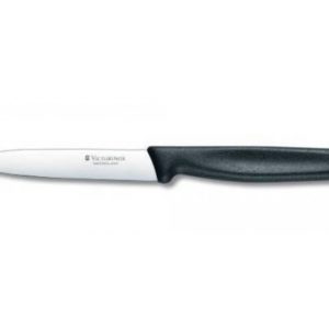 Victorinox Paring Knife, 10cm Pointed Blade, Black Handle