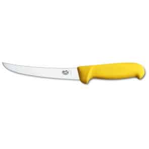 Victorinox Boning Knife, 15cm Curved and Wide Blade: Yellow Handle