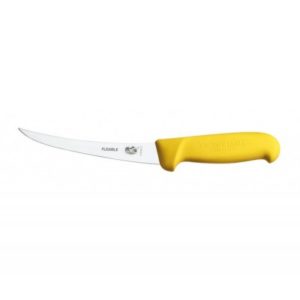 Victorinox Boning Knife, 15cm Curved and Narrow Flexible Blade: Yellow Handle