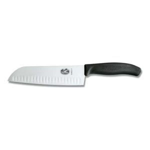 Victorinox Santoku Knife, 17cm Fluted Wide Blade