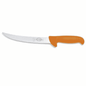 F.DICK Breaking Knife, 21cm Curved Blade: Orange Handle